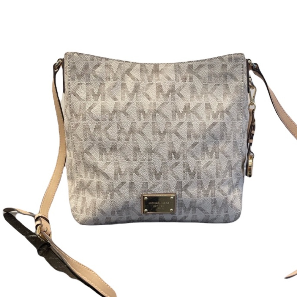 MICHAEL Michael Kors Gray and Tan Crossbody Bag